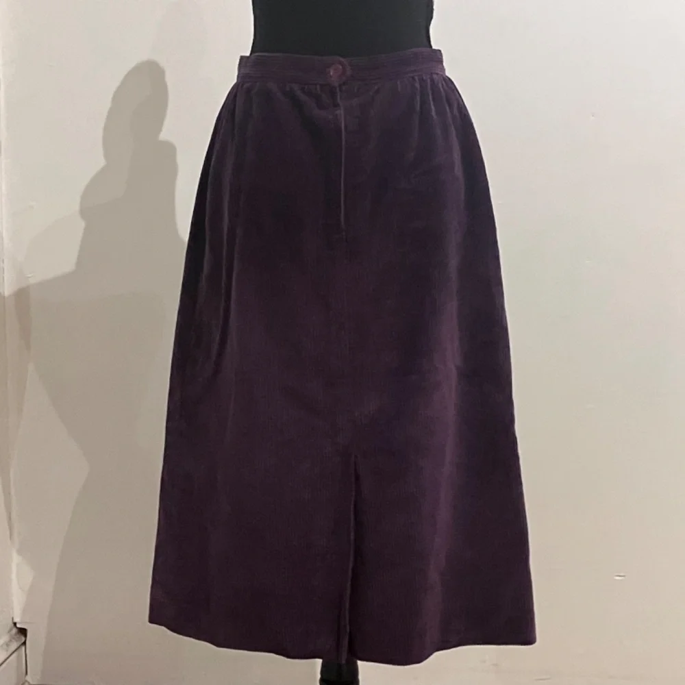 Purple corduroyed, pencil skirt